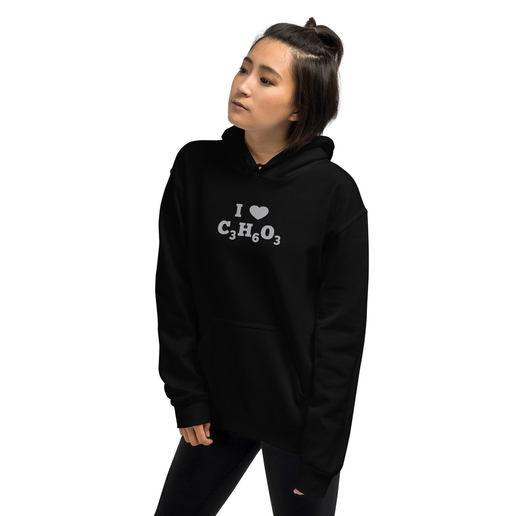 I Heart Lactic Acid Formula Unisex Hoodie