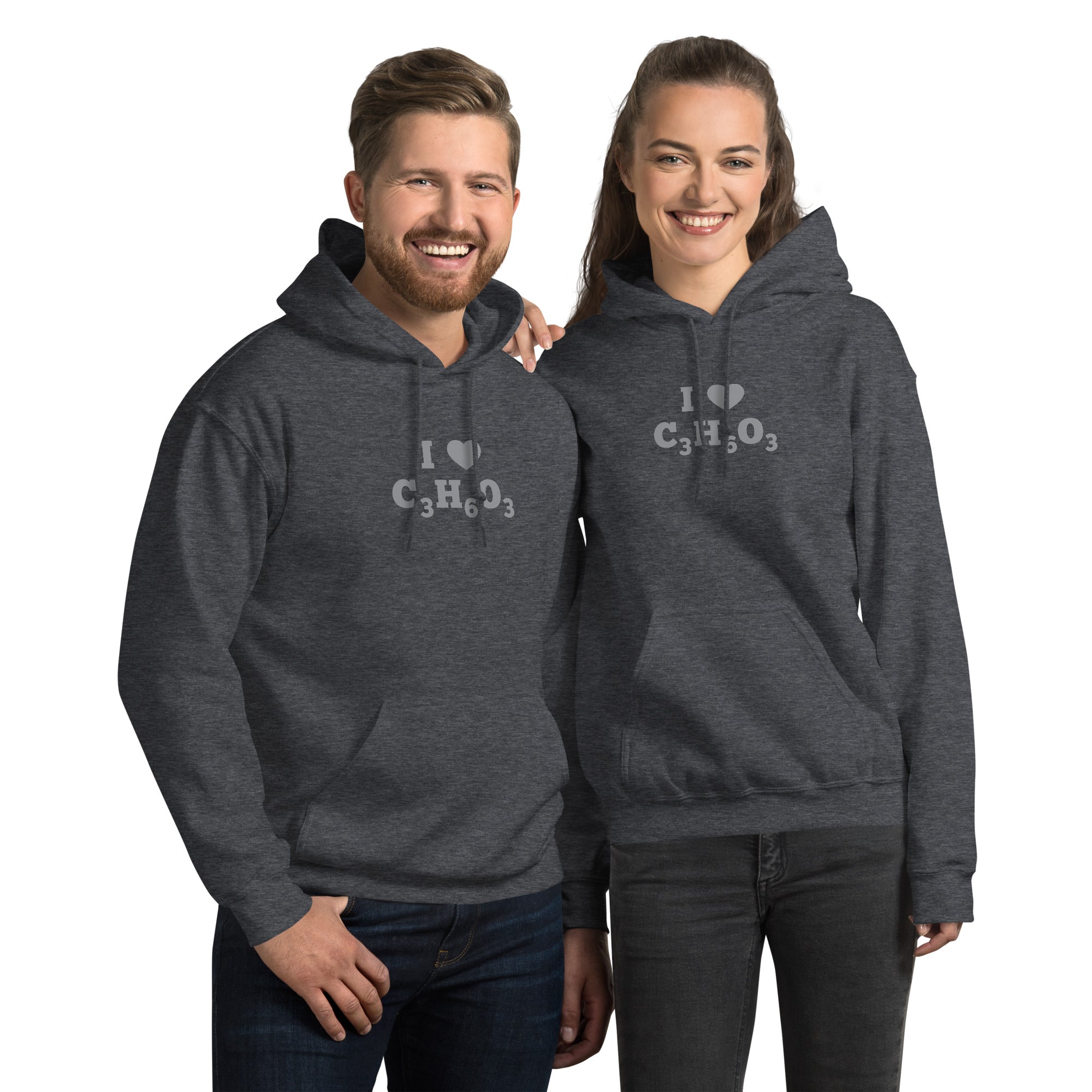 I Heart Lactic Acid Formula Unisex Hoodie