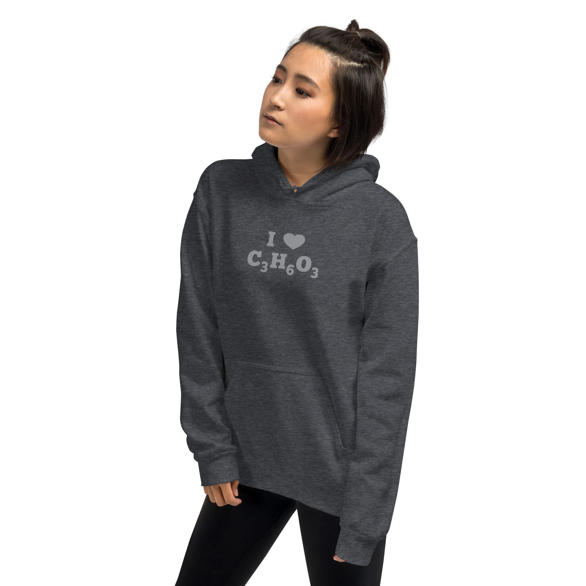 I Heart Lactic Acid Formula Unisex Hoodie
