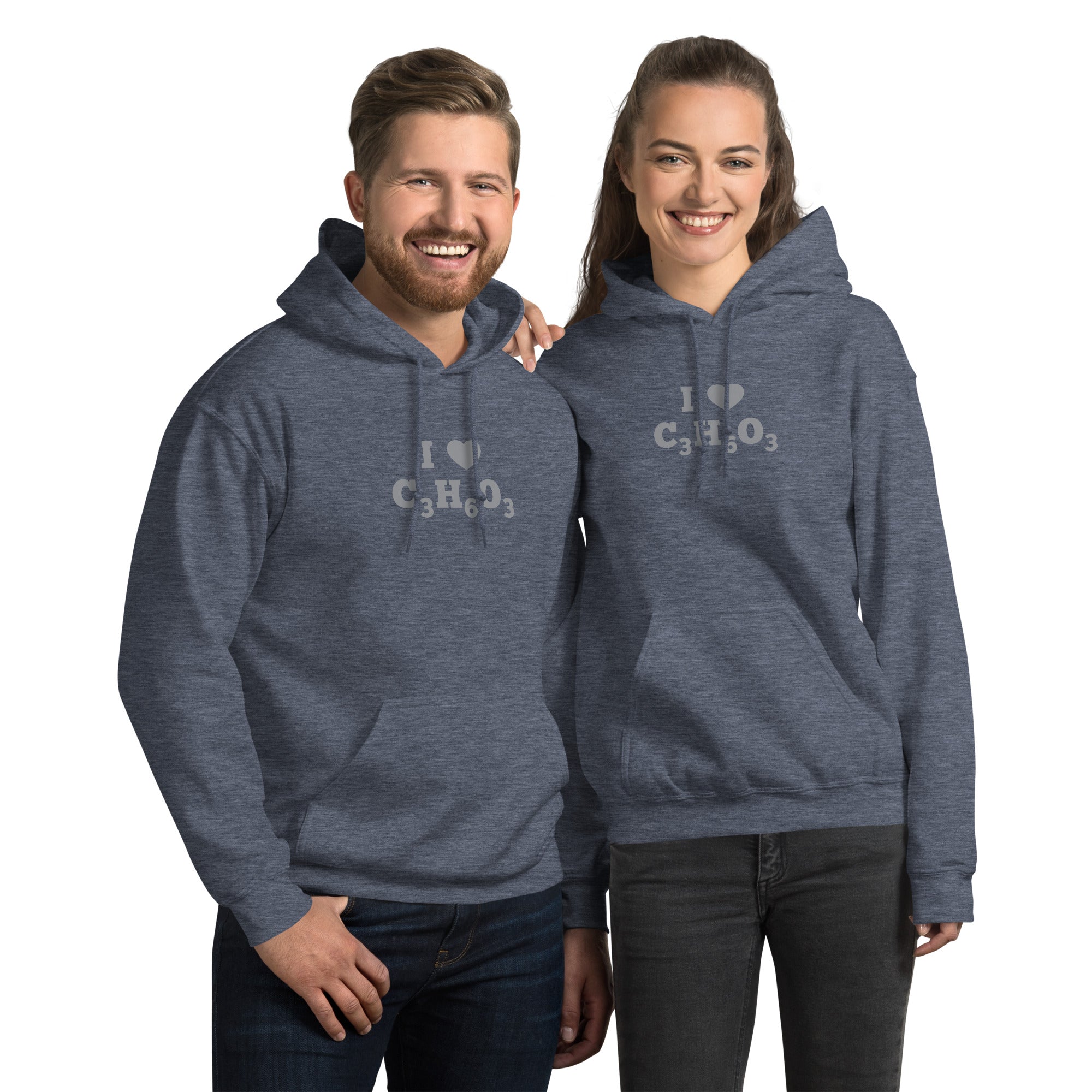 I Heart Lactic Acid Formula Unisex Hoodie