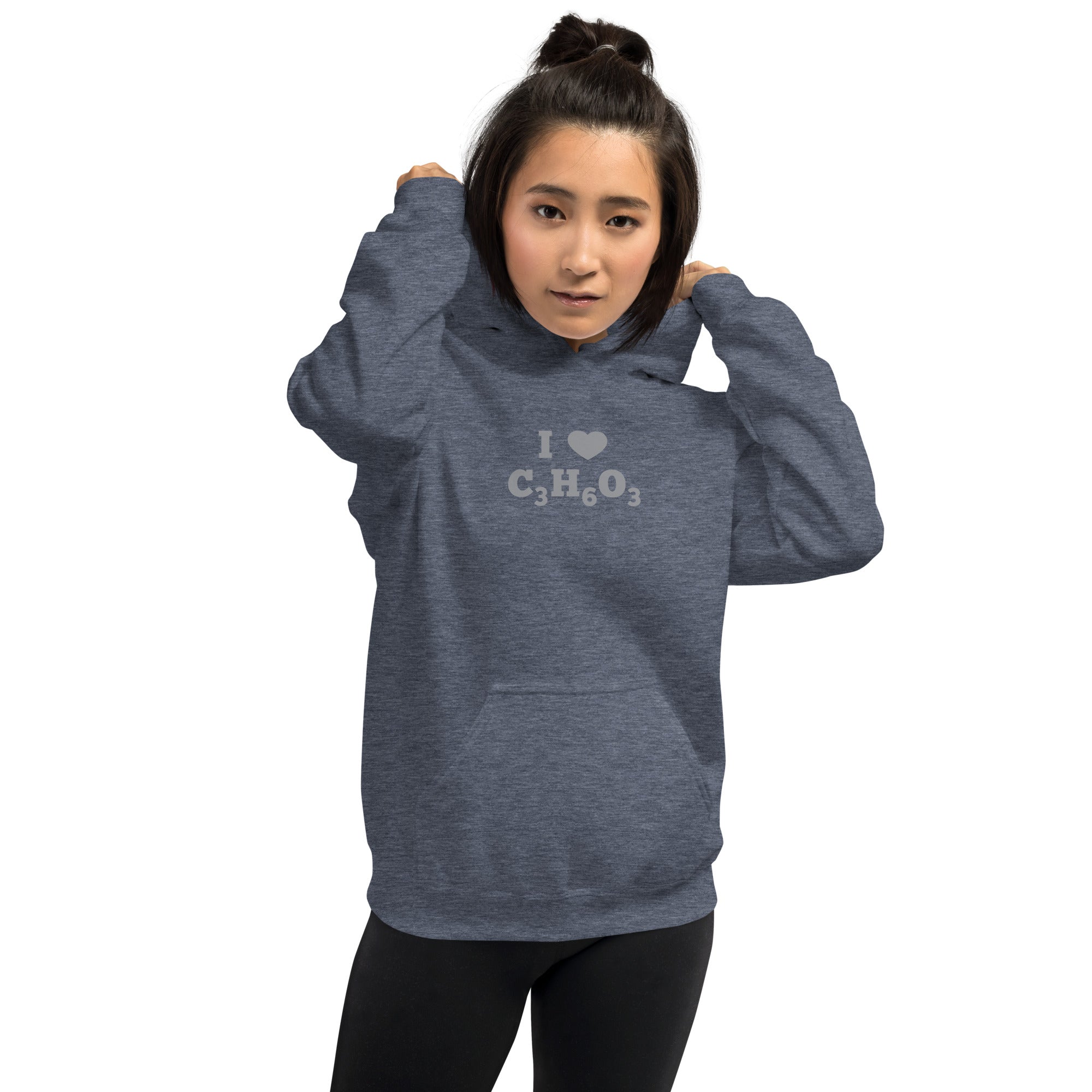 I Heart Lactic Acid Formula Unisex Hoodie