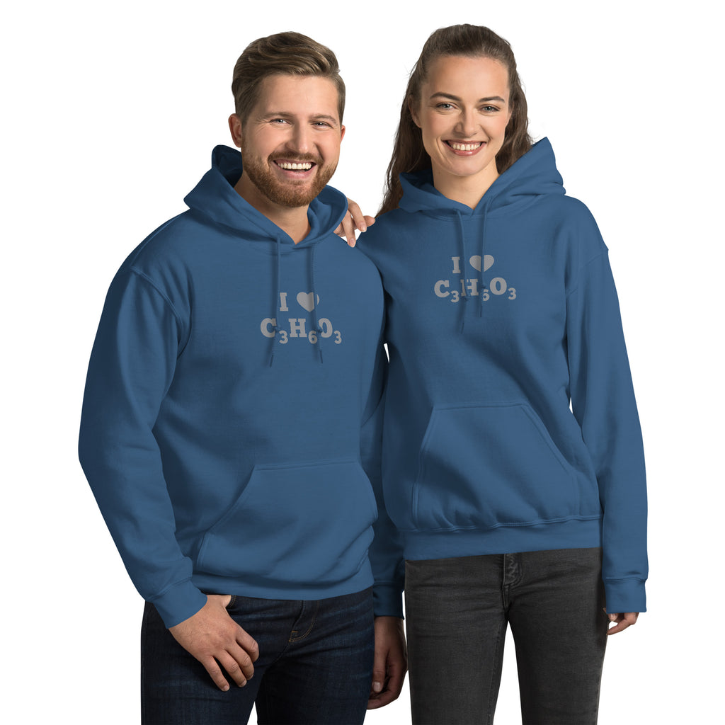 I Heart Lactic Acid Formula Unisex Hoodie