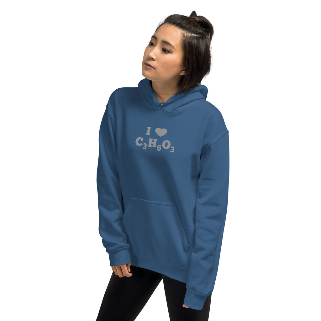 I Heart Lactic Acid Formula Unisex Hoodie