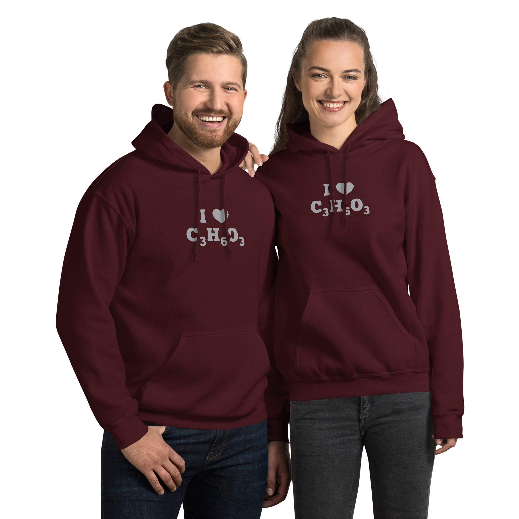 I Heart Lactic Acid Formula Unisex Hoodie