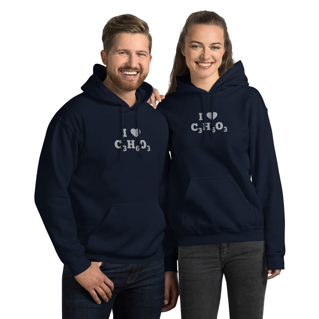 I Heart Lactic Acid Formula Unisex Hoodie