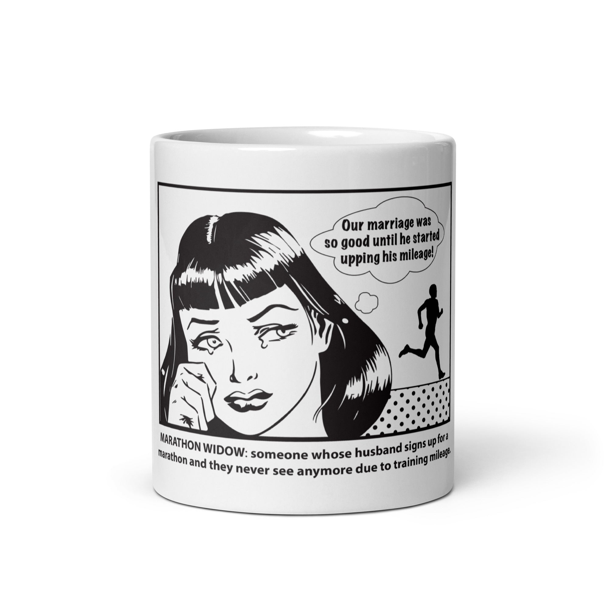 Marathon Widow Glossy Mug