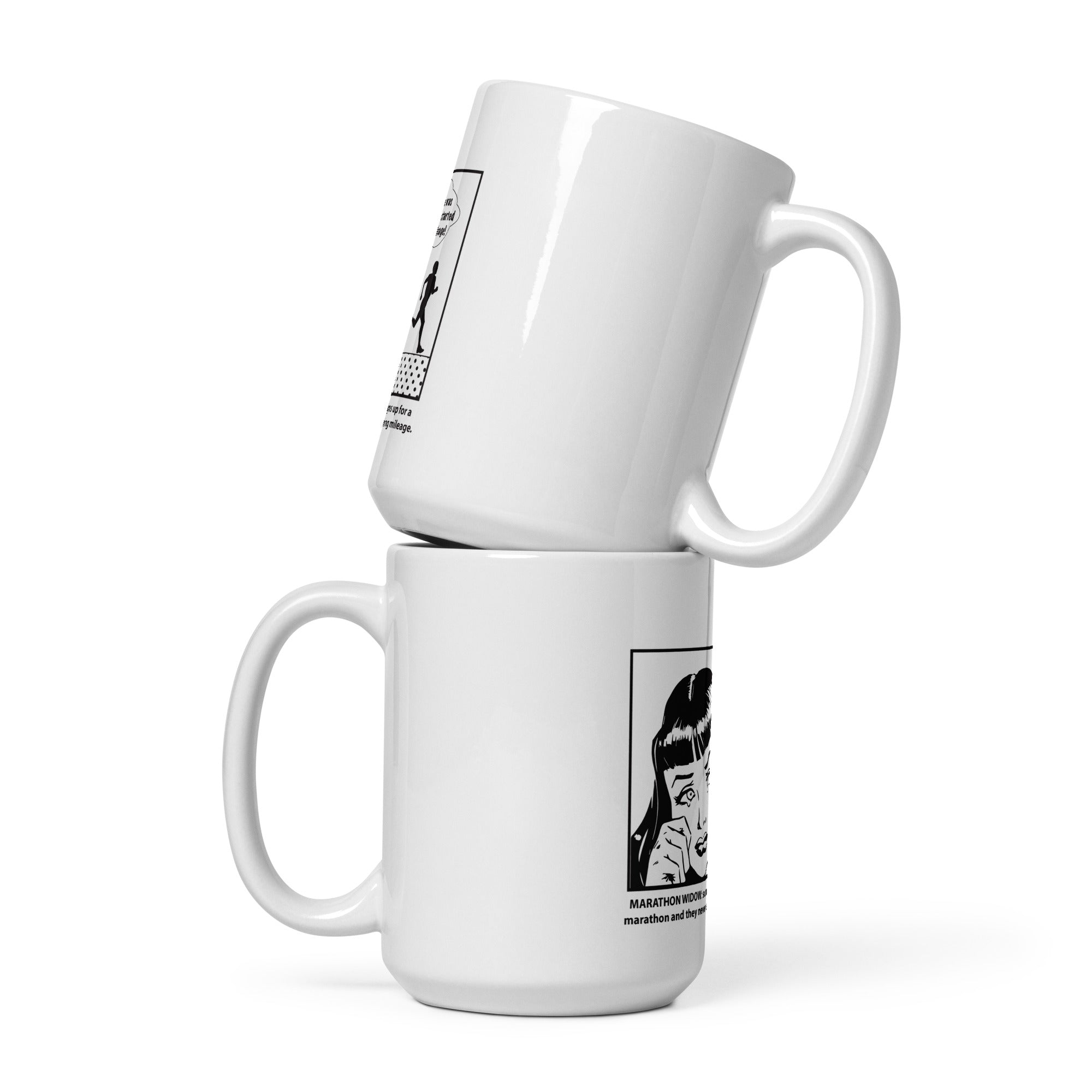 Marathon Widow Glossy Mug